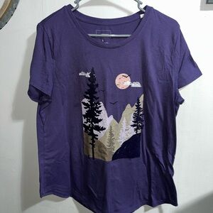 Sonoma Purple Nature Graphic Tee